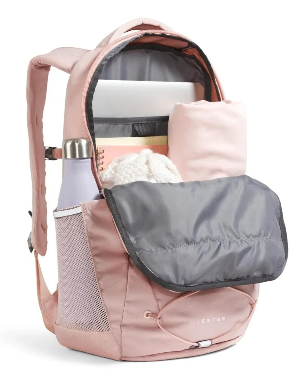 Stylish Women's Everyday Backpack in Pink Moss - Versatile, Durable, One Size
